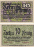  Бона. Германия. Дрезден - Альтштадт 10 пфеннигов 1920 год. Нотгельд. (XF) 