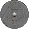  Бельгия. 25 сантимов 1942 год. BELGIE - BELGIQUE 