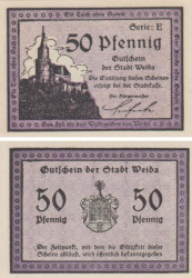 Бона. Германия. Вайда 50 пфеннигов без года. Нотгельд. (XF)