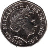  Джерси. 20 пенсов 2012 год. Маяк в Ла-Корбьере. 