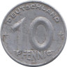  ГДР. 10 пфеннигов 1949 год. 