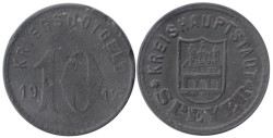 Германия. Шпайер. 10 пфеннигов 1917 год. Нотгельд.