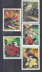Набор марок. Куба. Фауна и флора.