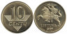  Литва. 10 центов 2009 год. 