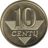  Литва. 10 центов 2009 год. 