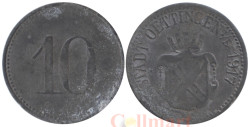 Германия. Эттинген-ин-Байерн. 10 пфеннигов 1917 год. Герб. (нотгельд)