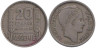  Алжир. 20 франков 1949 год. Марианна. 