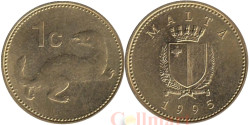 Мальта. 1 цент 1995 год. Ласка.