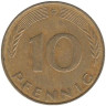  ФРГ. 10 пфеннигов 1971 год. (G) 