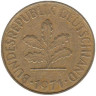  ФРГ. 10 пфеннигов 1971 год. (G) 