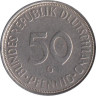  ФРГ. 50 пфеннигов 1972 год. (G) 