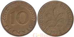 ФРГ. 10 пфеннигов 1972 год. (F)