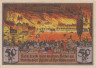  Бона. Германия. Гамбург 50 пфеннигов 1921 год. Пожар. Нотгельд. (VF) 