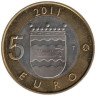  Финляндия. 5 евро 2011 год. Исторические регионы Финляндии - Уусимаа. 