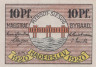  Бона. Германия / Дания. Хадерслев 10 пфеннигов 1920 год. Нотгельд. (XF) 