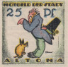  Бона. Германия. Альтона 25 пфеннигов 1921 год. (вариант 1) Нотгельд. (XF) 