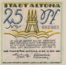  Бона. Германия. Альтона 25 пфеннигов 1921 год. (вариант 1) Нотгельд. (XF) 
