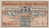 Бона. Германия. Вунсторф 25 пфеннигов 1920 год. Нотгельд. (XF) 