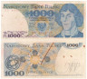  Бона. Польша 1000 злотых 1982 год. Николай Коперник. (F) 