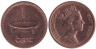  Фиджи. 1 цент 2001 год. Церемониальная чаша. 