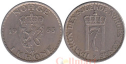 Норвегия. 1 крона 1953 год.