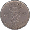  Норвегия. 1 крона 1953 год. 