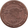  Эстония. 2 евроцента 2012 год. 