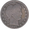  США. 25 центов 1897 год. Barber Quarter. (O) 