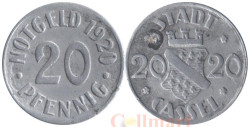 Германия. Кассель. 20 пфеннигов 1920 год. Нотгельд.