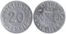  Германия. Кассель. 20 пфеннигов 1920 год. Нотгельд. 