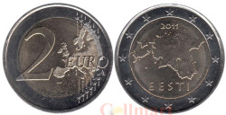 Эстония. 2 евро 2011 год.