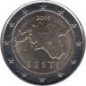  Эстония. 2 евро 2011 год. 