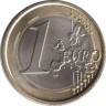  Италия. 1 евро 2009 год. Витрувианский человек. 