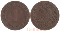 Германская империя. 1 пфенниг 1896 год. (D)