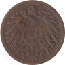  Германская империя. 1 пфенниг 1896 год. (D) 