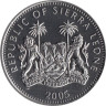  Сьерра-Леоне. 1 доллар 2005 год. Бенедикт XVI. 