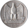  Италия. 5 лир 1927 год. Орел. 