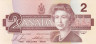  Бона. Канада 2 доллара 1986 год. Елизавета II. (Пресс) 