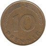  ФРГ. 10 пфеннигов 1979 год. (D) 