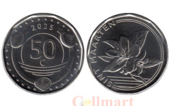 Синт-Мартен. 50 центов 2025 год.