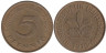  ФРГ. 5 пфеннигов 1975 год. (D) 
