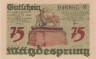  Бона. Германия. Харцгероде 75 пфеннигов 1921 год. Охота на оленя. Нотгельд. (XF) 