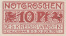  Бона. Германия. Винзен 10 пфеннигов 1921 год. Нотгельд. (XF) 