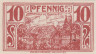 Бона. Германия. Винзен 10 пфеннигов 1921 год. Нотгельд. (XF) 