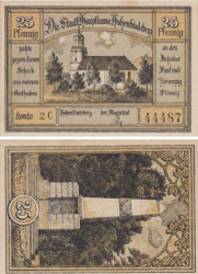 Бона. Германия (Польша). Гогенфридберг (Добромеж) 25 пфеннигов без года (серия 2 С). Нотгельд. (XF)