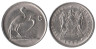  ЮАР. 5 центов 1985 год. Африканская красавка. 