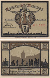 Бона. Германия. Майнбернхайм 25 пфеннигов 1920 год. Нотгельд (XF)