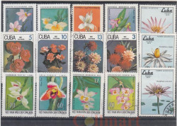Набор марок. Цветы. 15 марок + планшетка. № 192