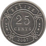  Белиз. 25 центов 2007 год. 