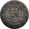  Литва. 2 евро 2019 год. Литовские этнографические регионы - Жемайтия. 
